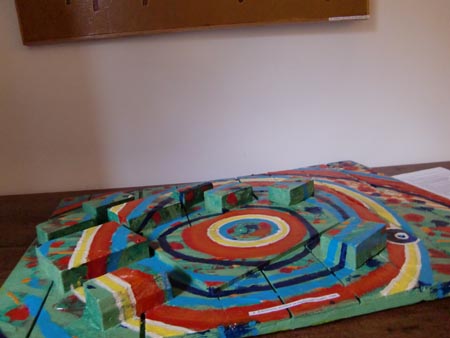 Emozione, acrilico su legno, cm 63 circaXcfm 86 cira, 1988.